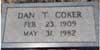 Daniel Taft Coker (1909-1982) son of George Washington Coker and Lula Mae Dew Coker, and husband of 