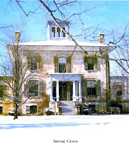 Spring Grove house built about 1856 in Virginia. The DeJarnette family owned the plantation since th