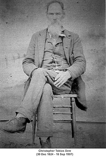 Christopher Tobias Dew (1824-1907).<br>Source: Mark Samborski, Anchorage Alaska