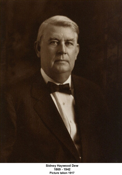Sidney Haywood Dew (1869-1942).<br>Source: Marcia Bansley, Atlanta, Georgia