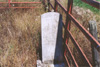 Nancy Powell Fields (19 Feb 1851 - 23 Nov 1927) gravestone at the Powell burial site on the old Powe