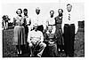 Courtney Koonce and wife Jessie Della Koonce; back row - Una Mae, Wiley, Allison, Julia, Little Caro