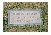 Mary M Waller (1856-1943) gravestone, Brassfield Church Cemetery, Wilton NC.<br>Source: Allen Dew, C