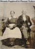 Pleasant L. Walters (1812-189?) and Miranda Popplewell Paul Walters from a tintype photo scanned by