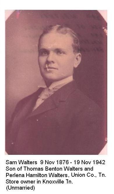Samuel J Walters (1876-1942).<br>Source: Bill Jon Walters, Tucson, Arizona