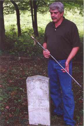 Thomas Coleman Walters (11 Aug 1845 - 10 Dec 1864) gravestone at North Bend Cemetery, Blanch, Caswel