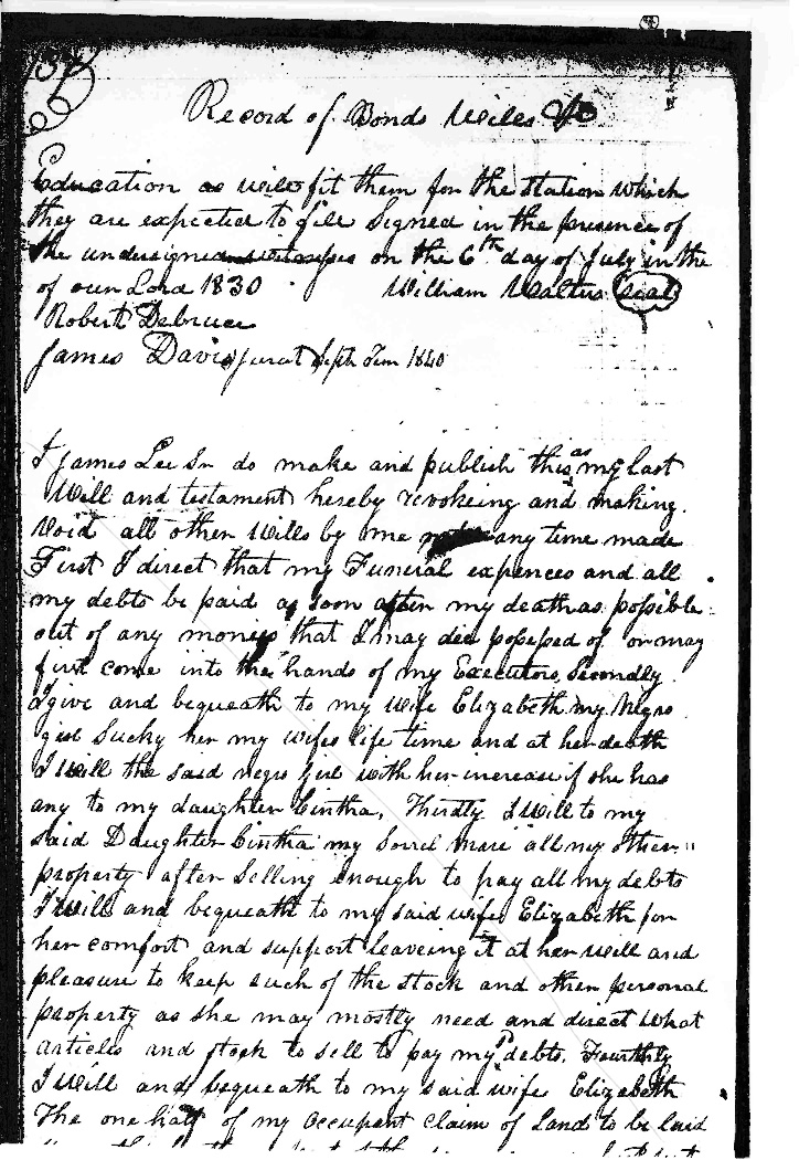 William Walters (1763-1839) will page 4 of 4